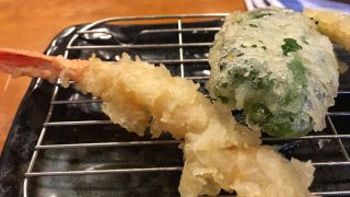 天ぷらわた辺【六本松・福岡】でお手頃揚げたて天ぷら一人飯